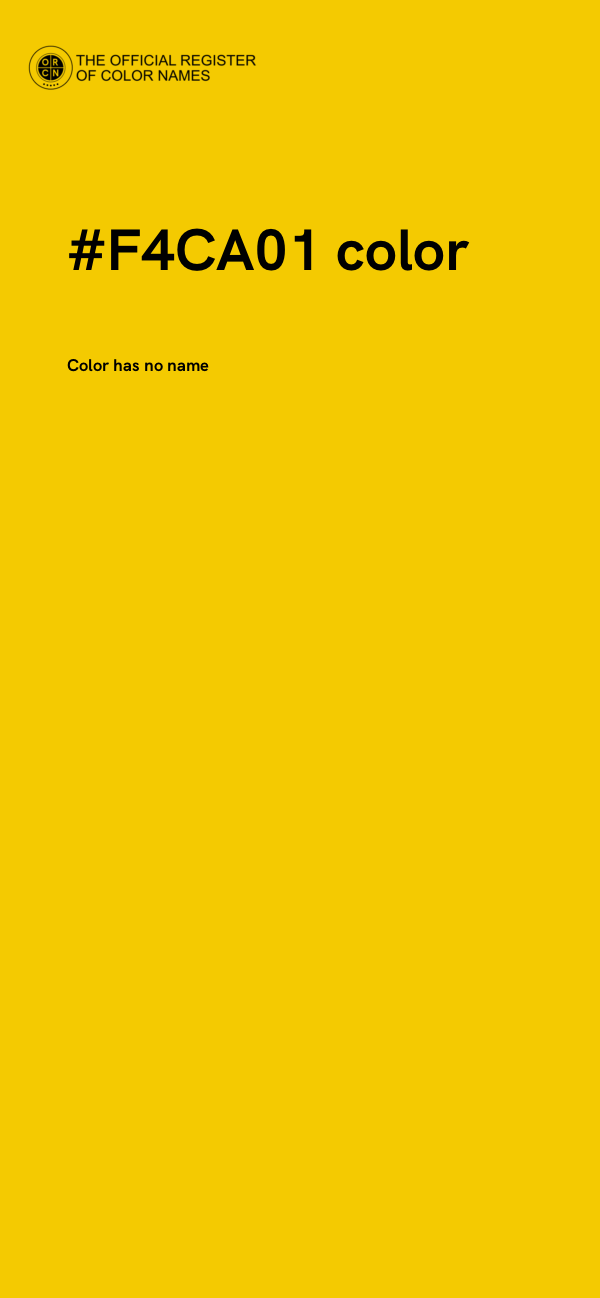 #F4CA01 color image