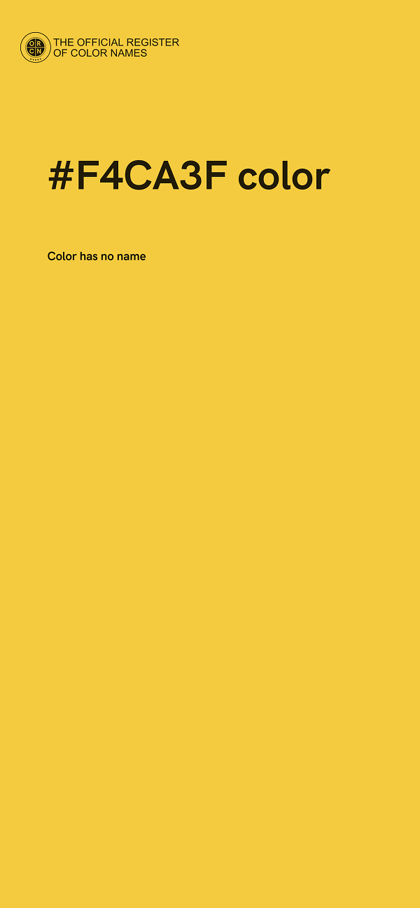 #F4CA3F color image