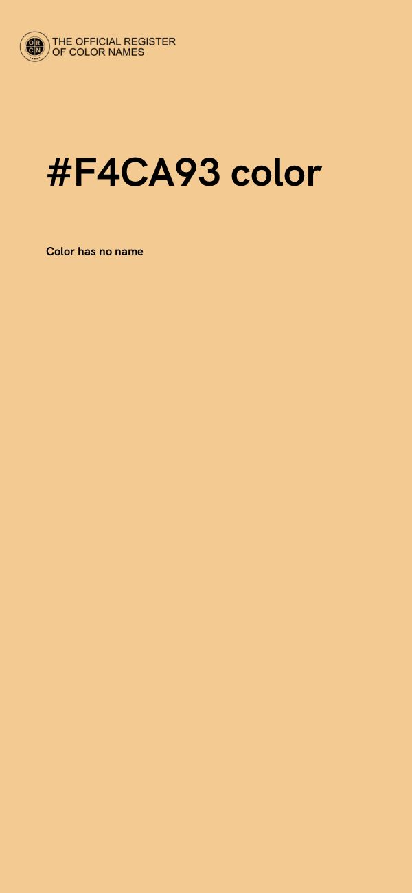 #F4CA93 color image