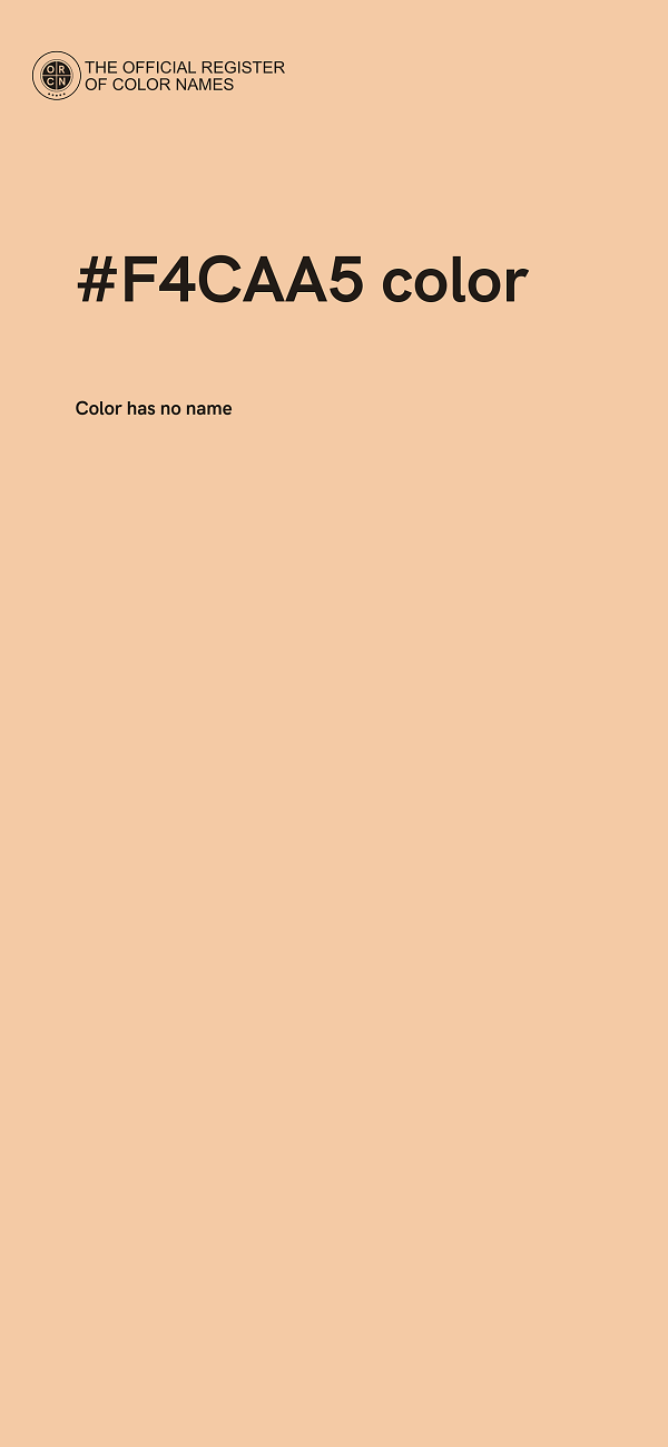 #F4CAA5 color image