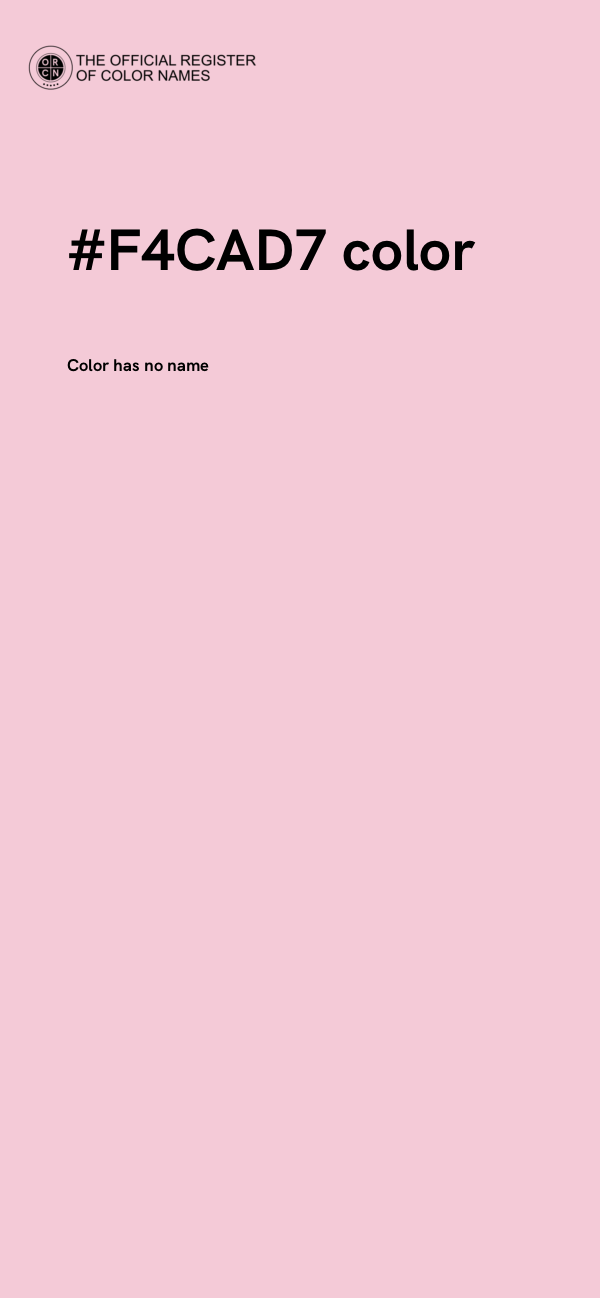 #F4CAD7 color image