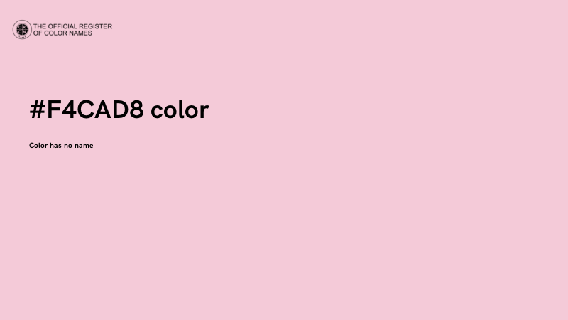 #F4CAD8 color image