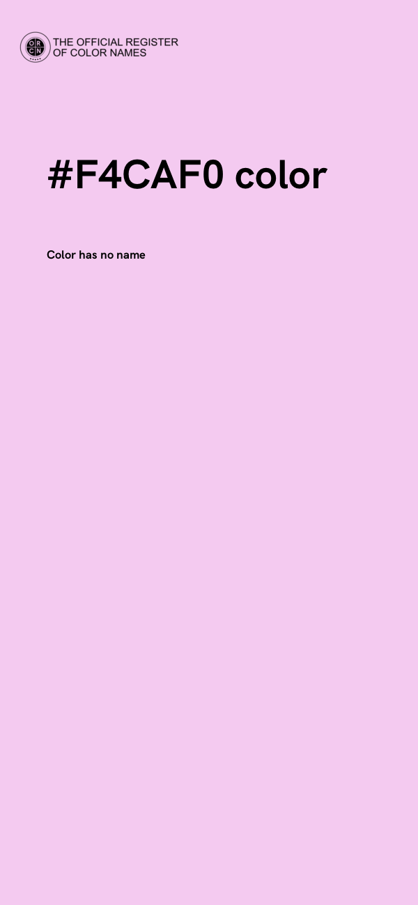 #F4CAF0 color image