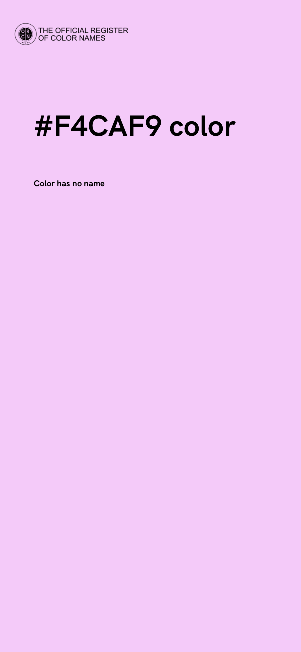 #F4CAF9 color image