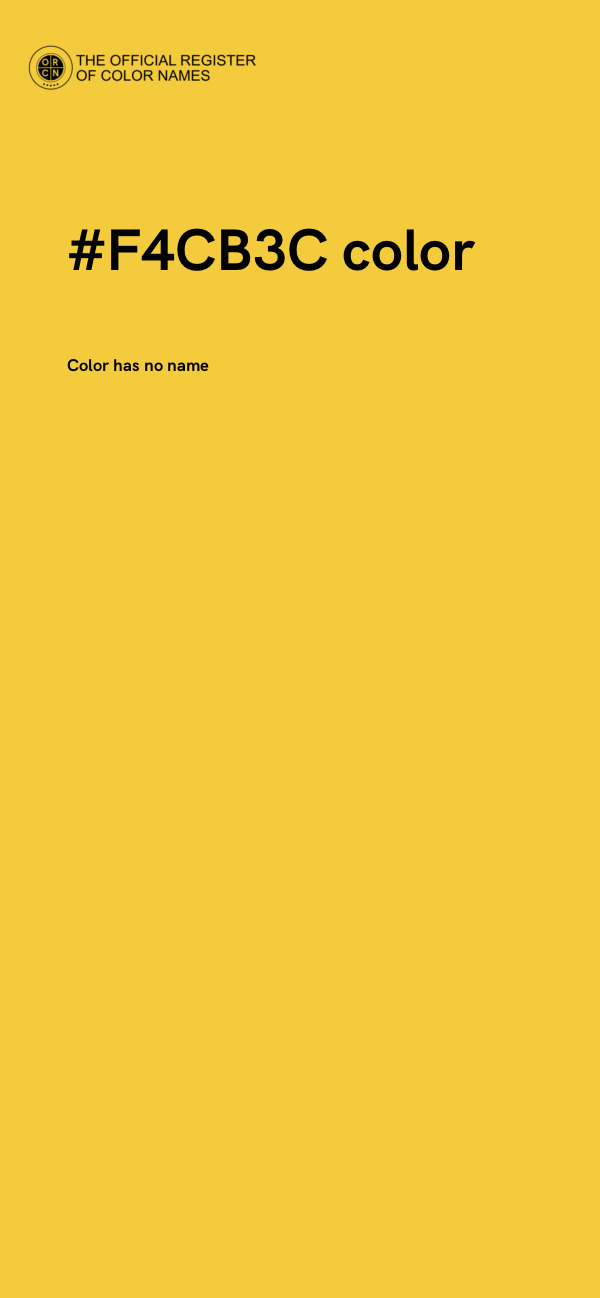 #F4CB3C color image