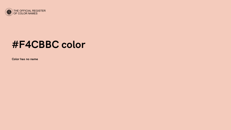 #F4CBBC color image