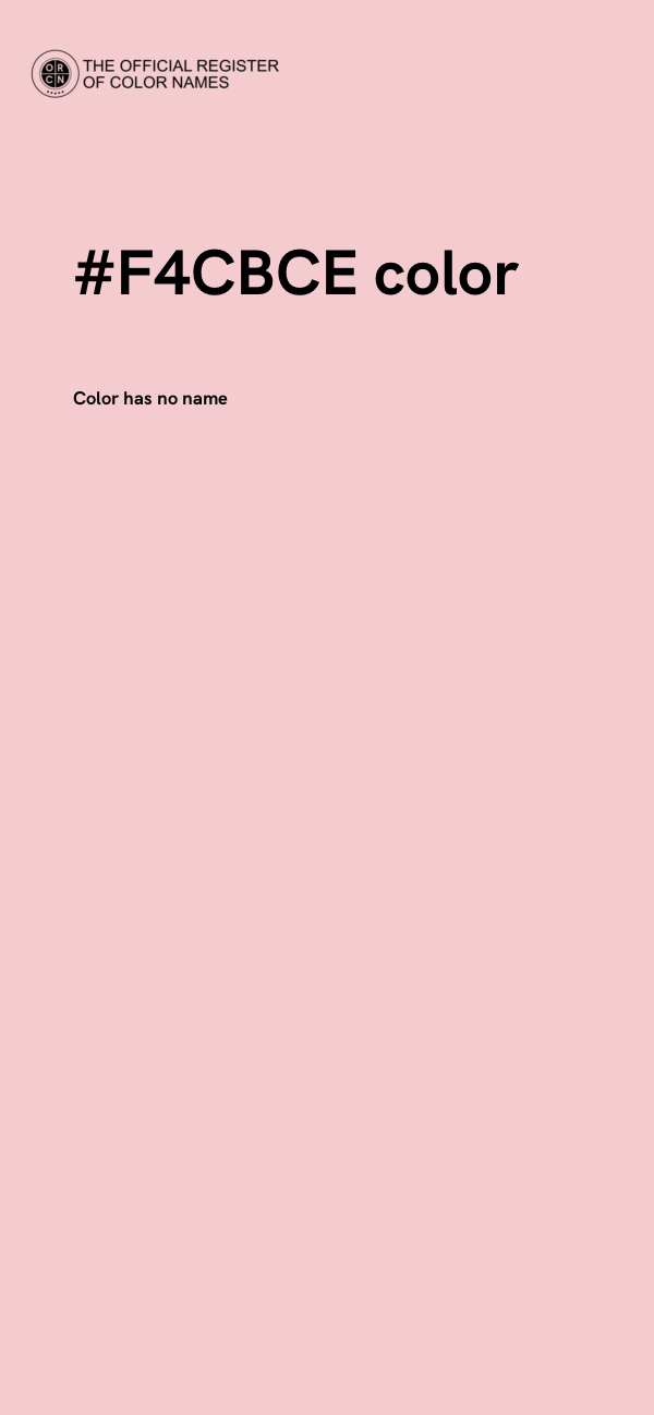 #F4CBCE color image