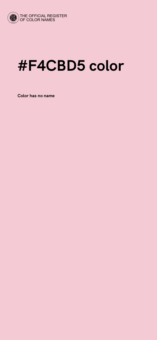 #F4CBD5 color image