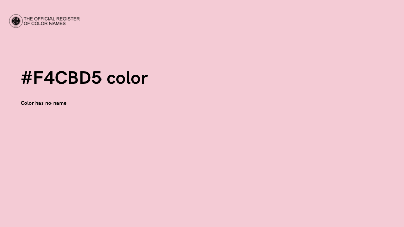 #F4CBD5 color image