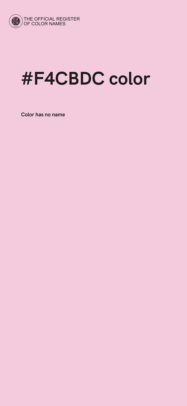 #F4CBDC color image