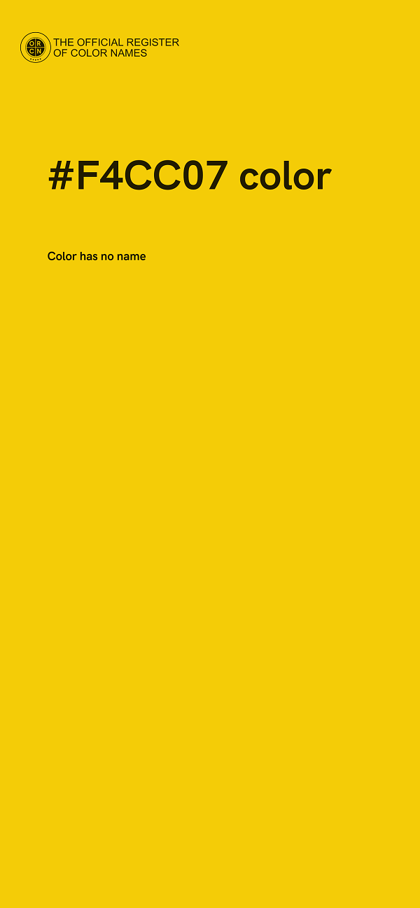 #F4CC07 color image