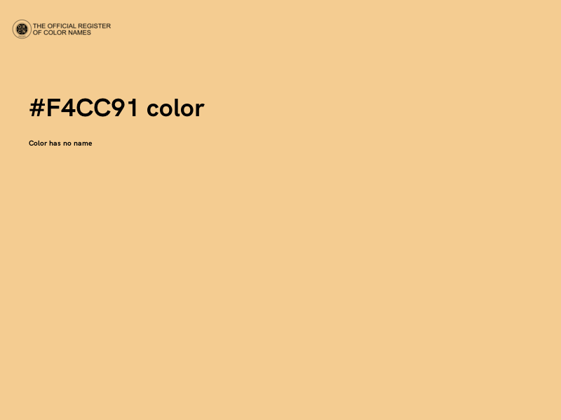 #F4CC91 color image