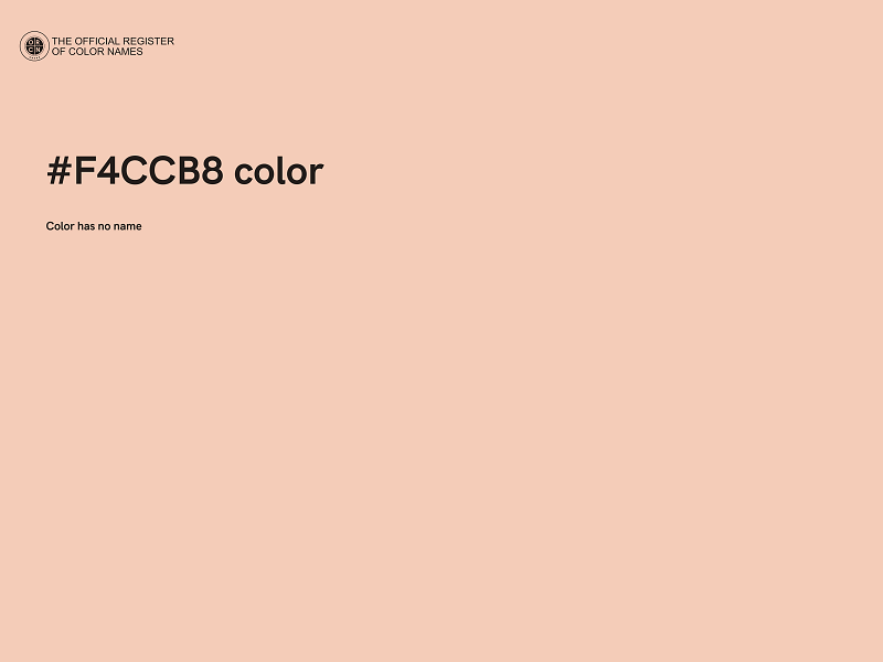 #F4CCB8 color image
