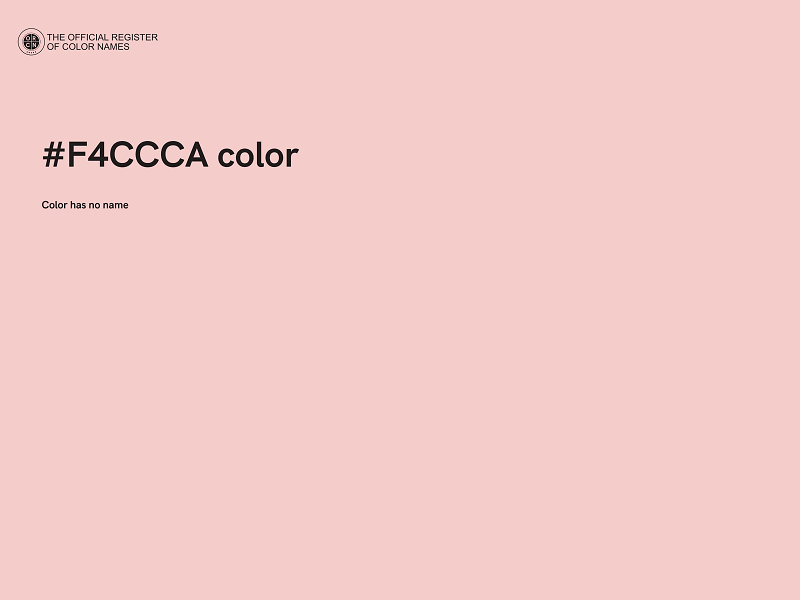 #F4CCCA color image