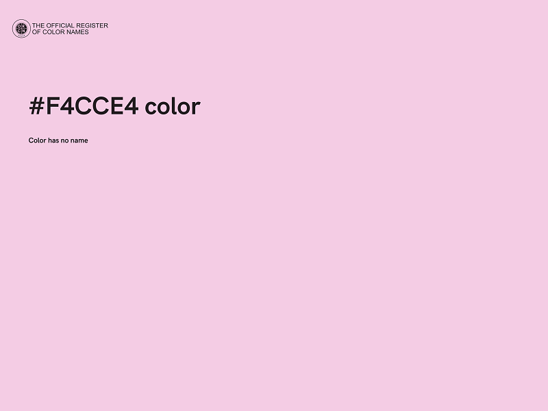 #F4CCE4 color image