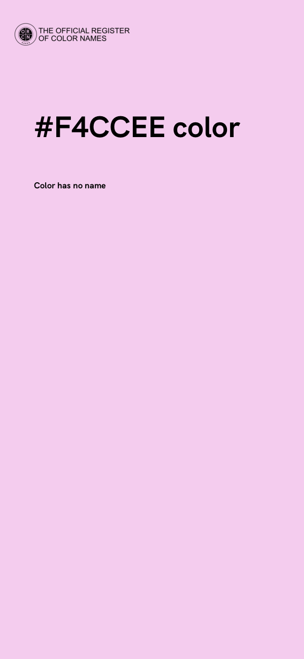 #F4CCEE color image