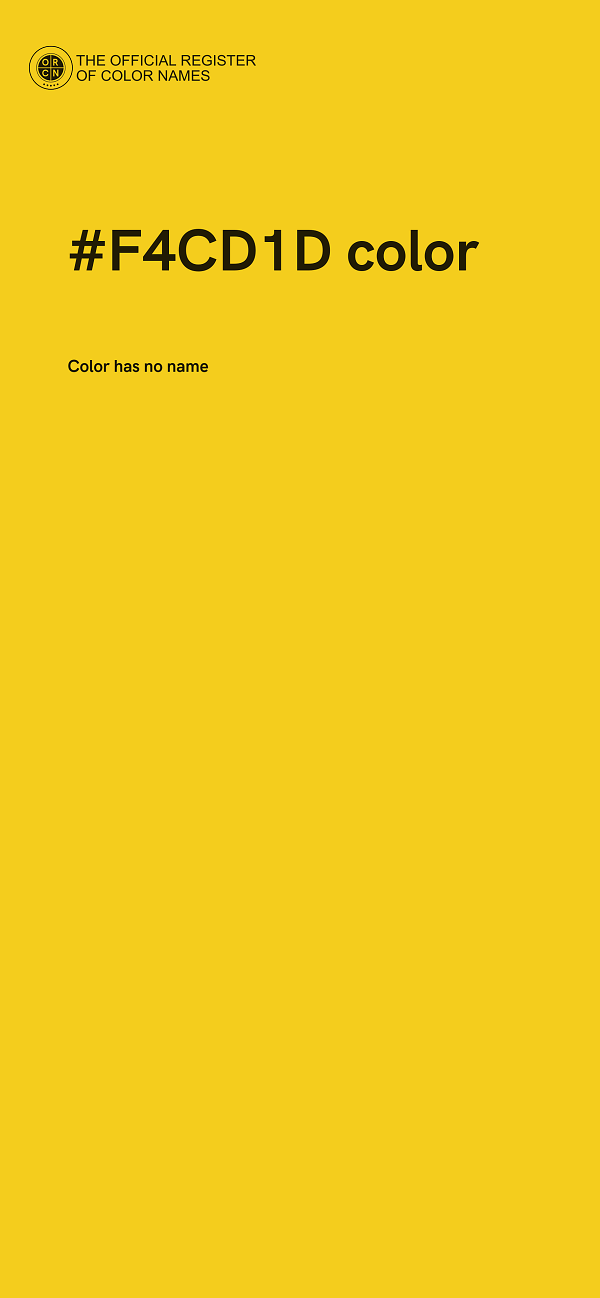 #F4CD1D color image
