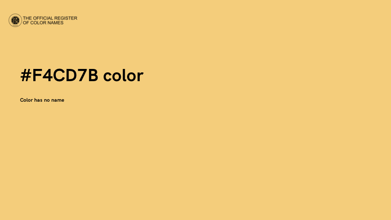 #F4CD7B color image