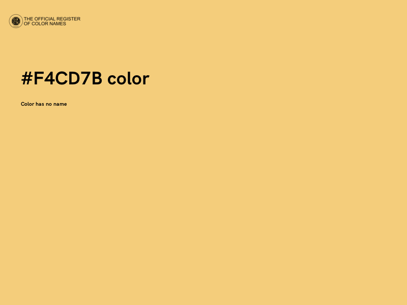 #F4CD7B color image
