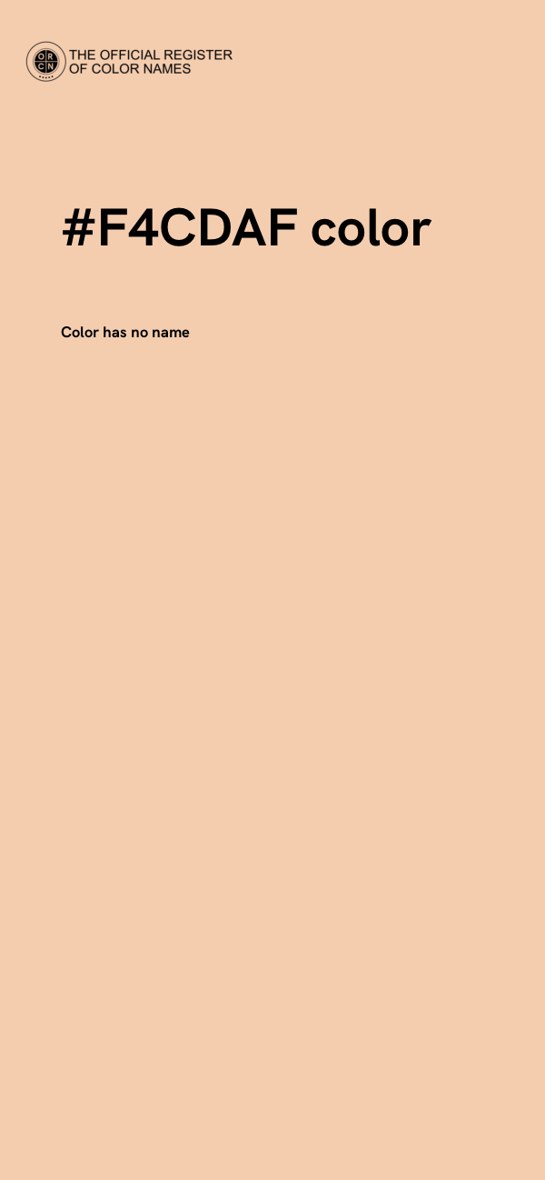 #F4CDAF color image