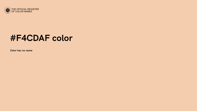 #F4CDAF color image