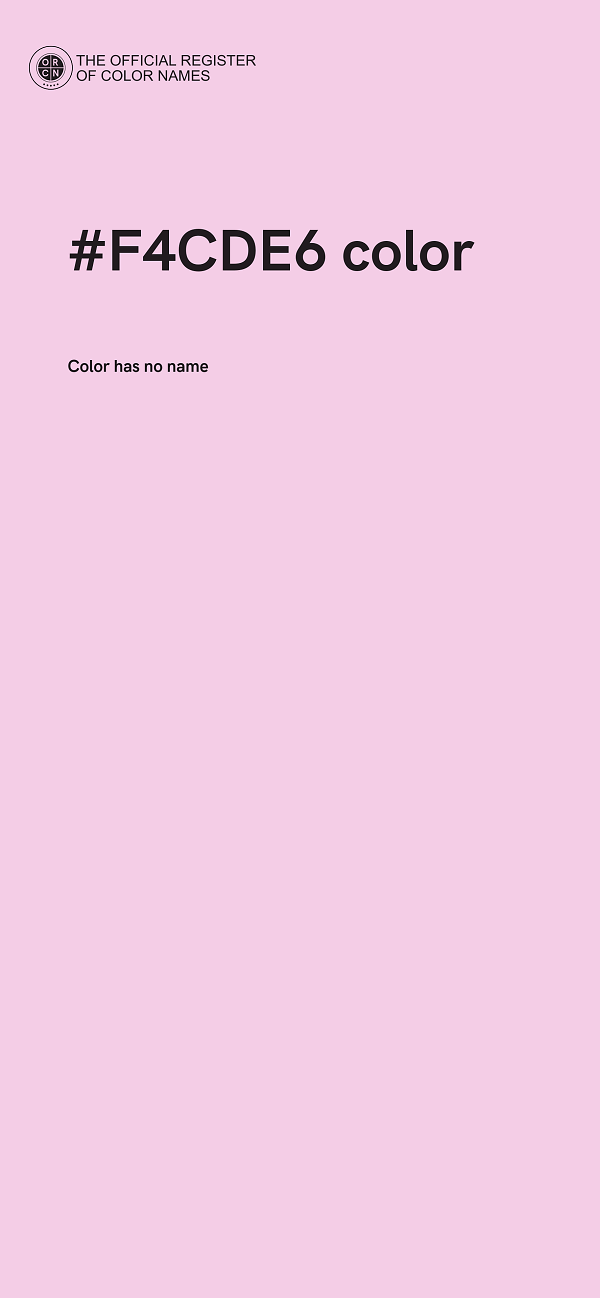 #F4CDE6 color image