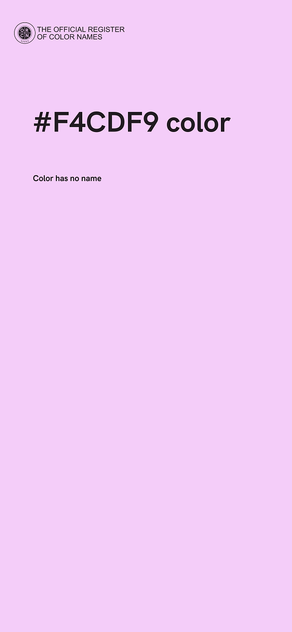 #F4CDF9 color image