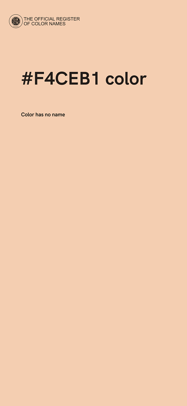#F4CEB1 color image