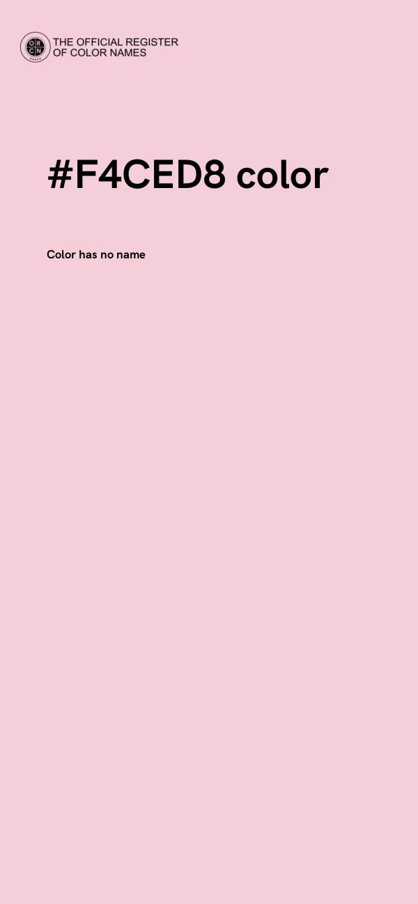 #F4CED8 color image