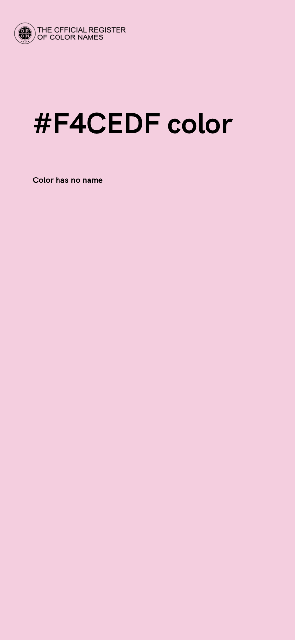 #F4CEDF color image