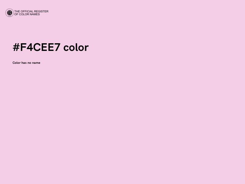 #F4CEE7 color image