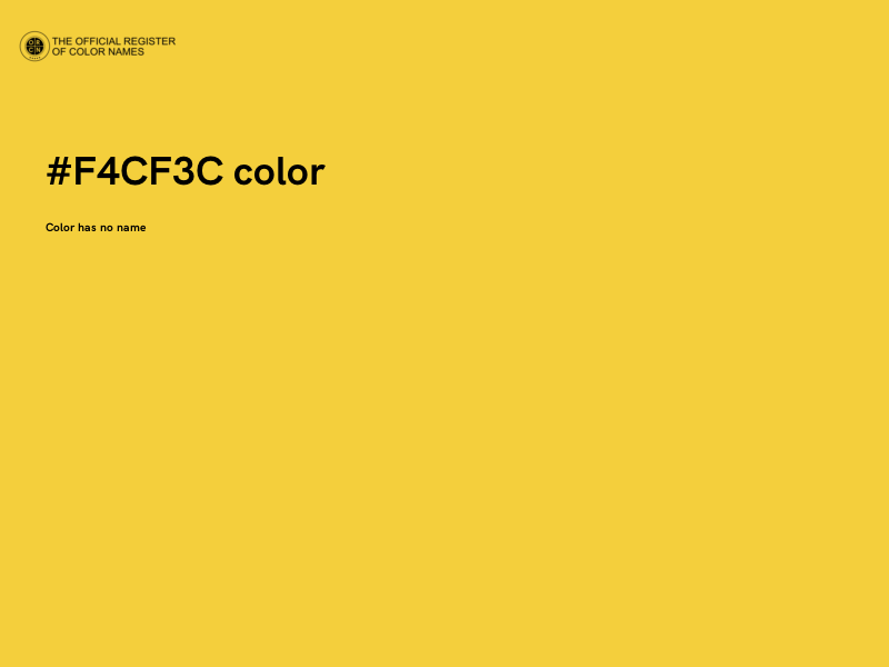 #F4CF3C color image