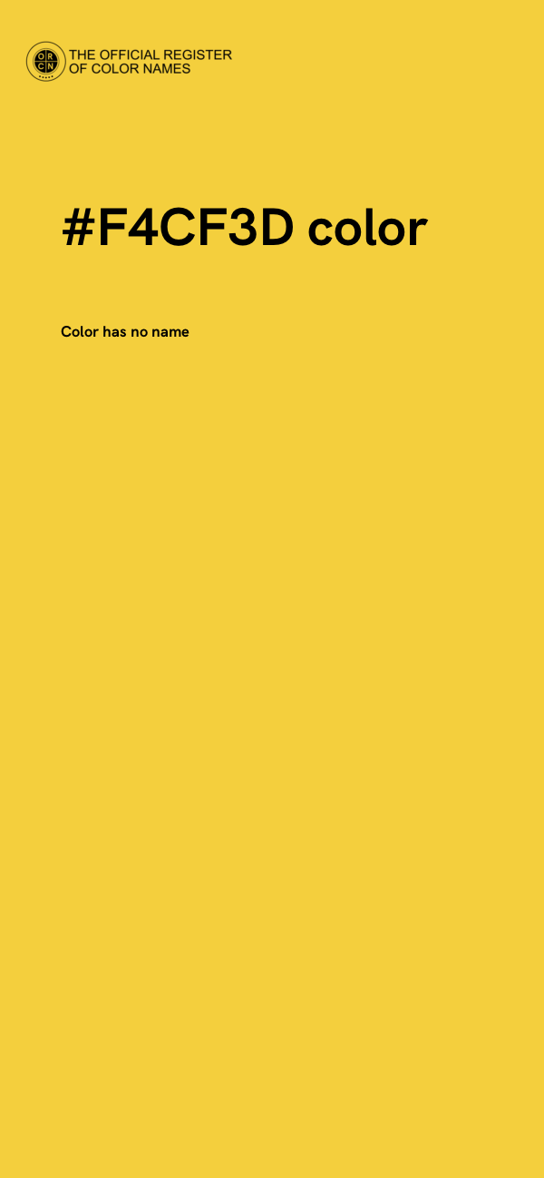 #F4CF3D color image