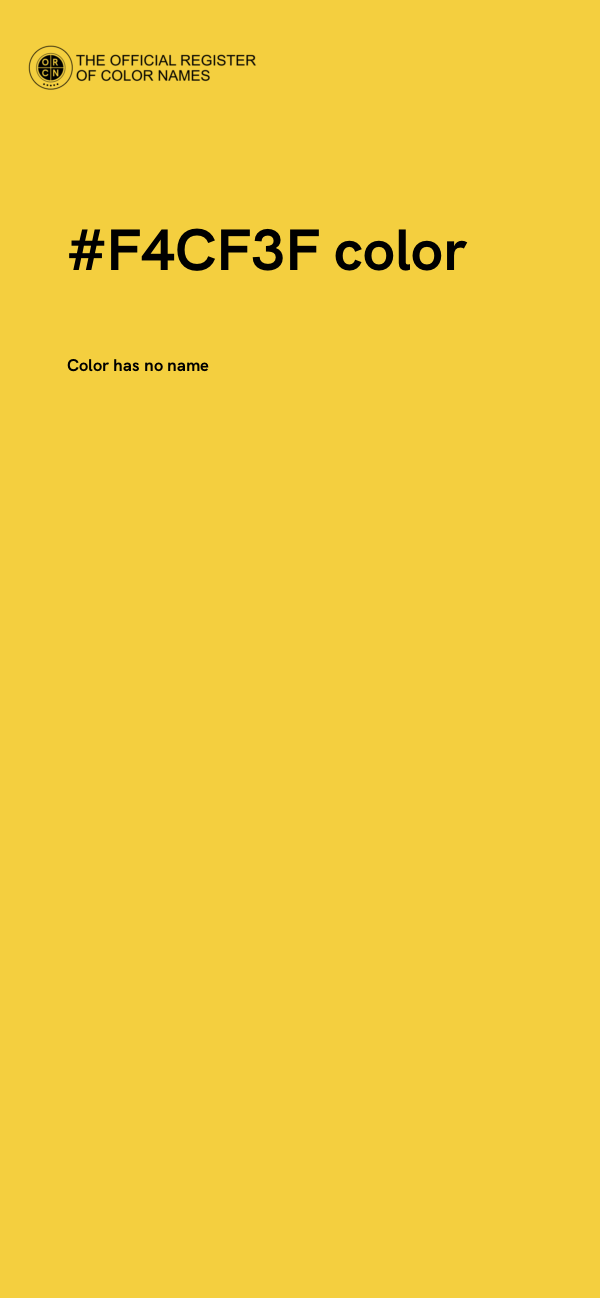 #F4CF3F color image