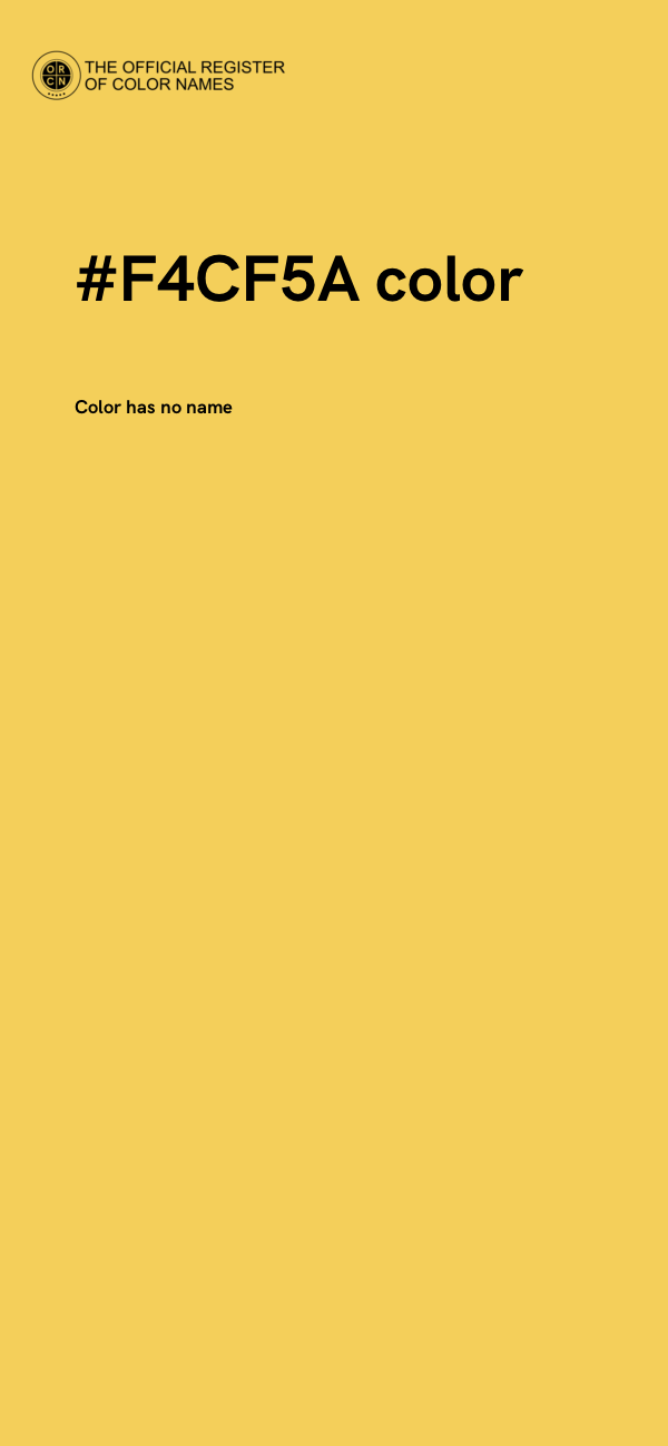 #F4CF5A color image