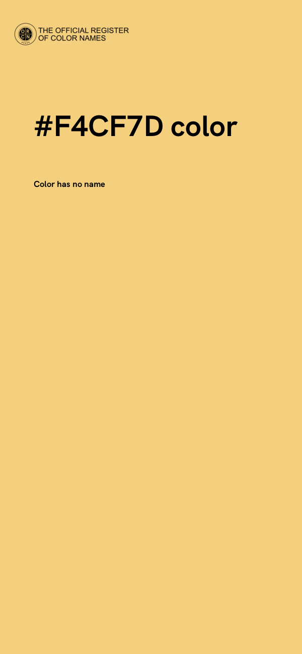 #F4CF7D color image