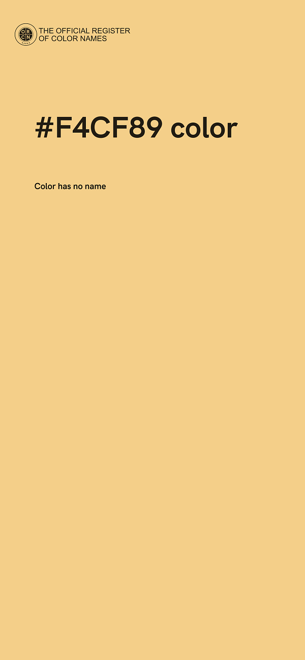#F4CF89 color image