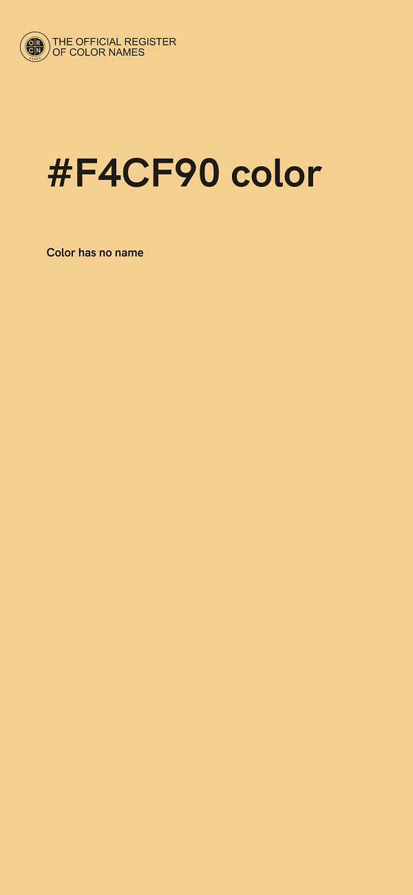 #F4CF90 color image