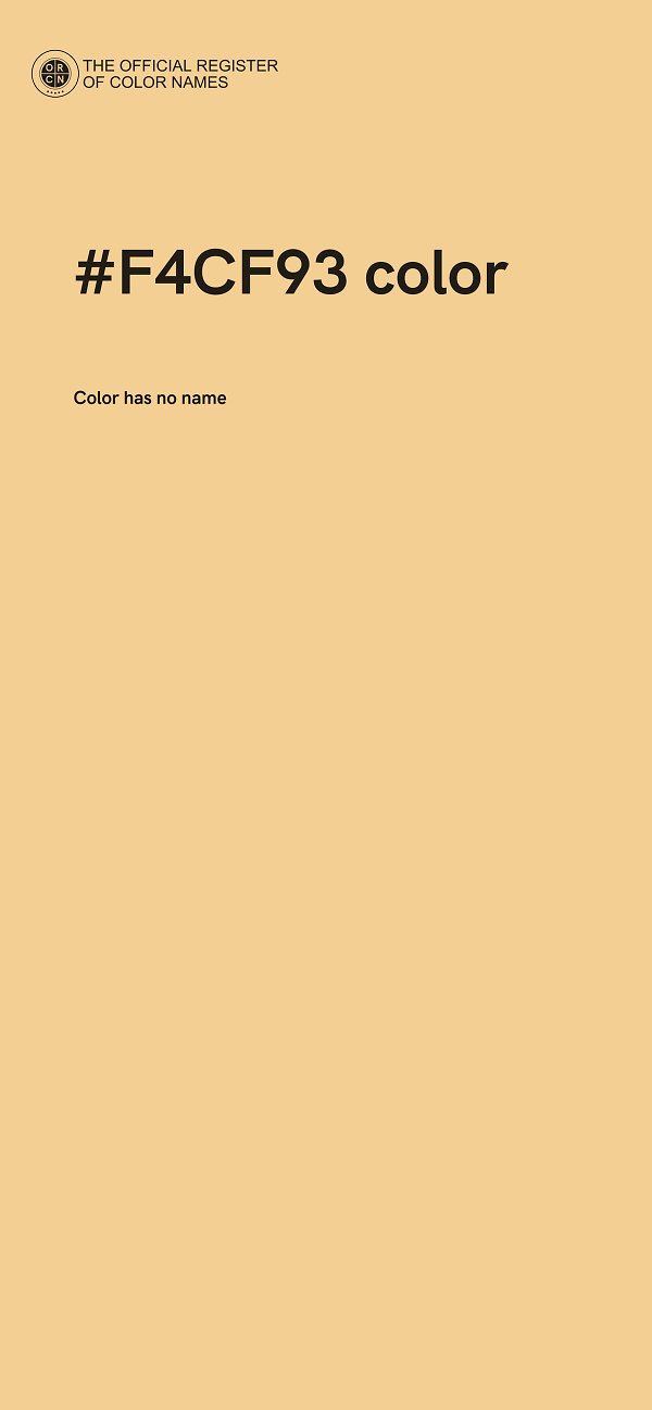 #F4CF93 color image