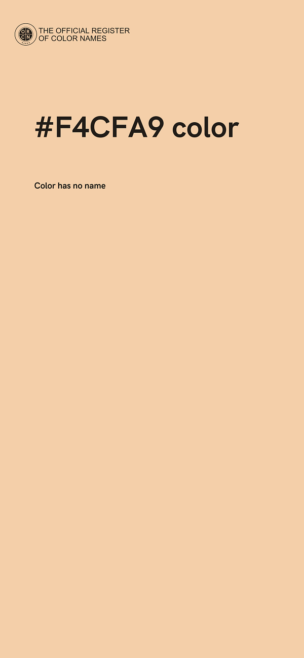 #F4CFA9 color image