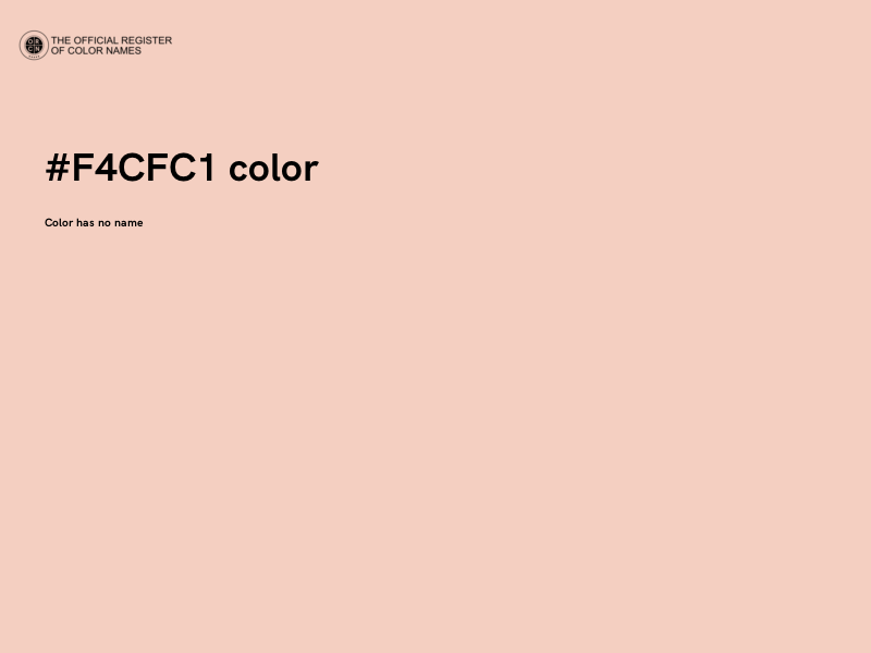 #F4CFC1 color image