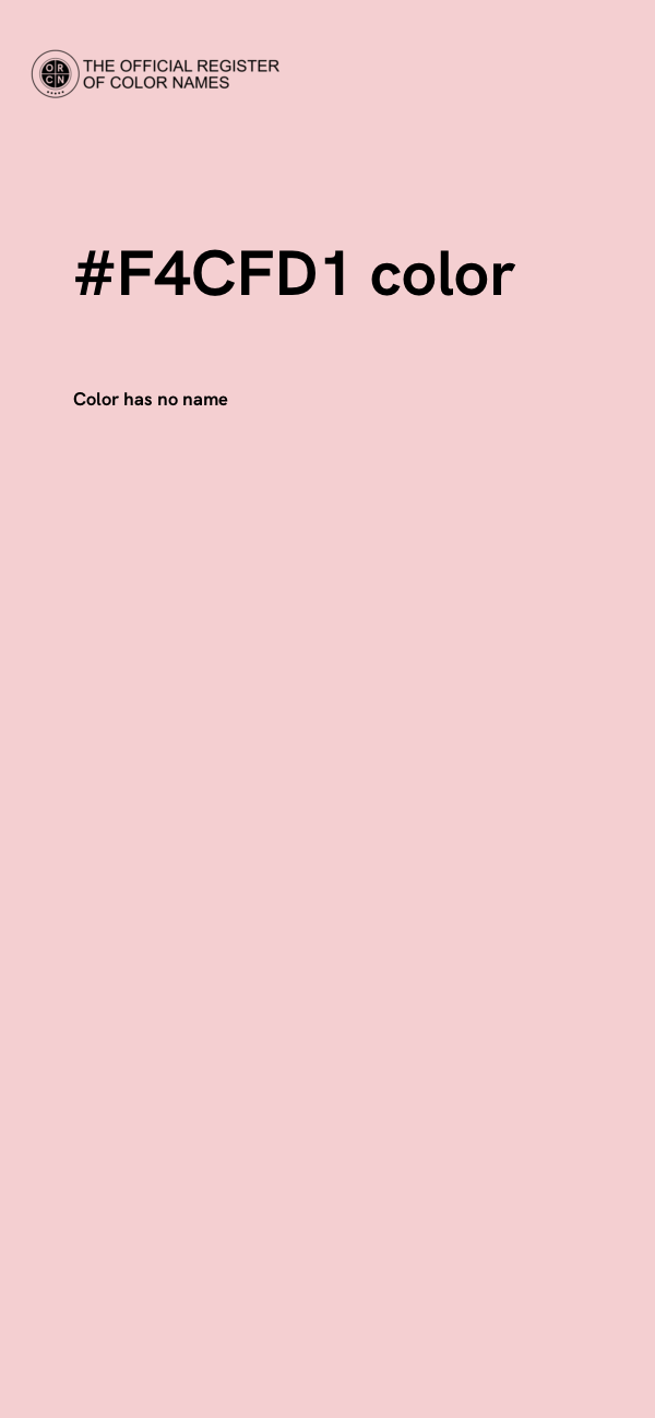 #F4CFD1 color image