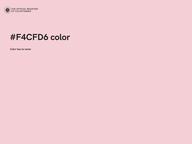 #F4CFD6 color image