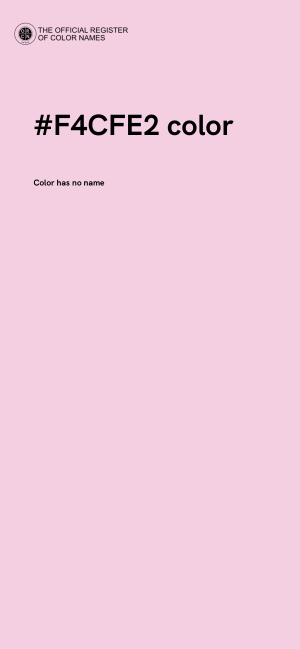 #F4CFE2 color image