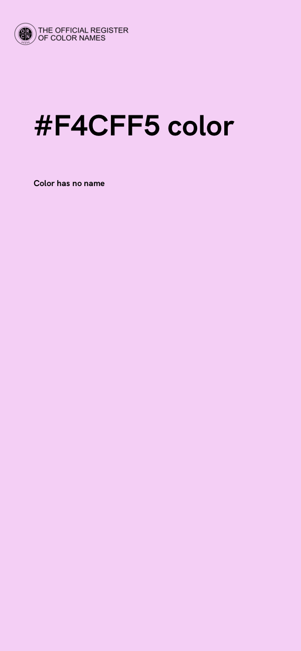 #F4CFF5 color image