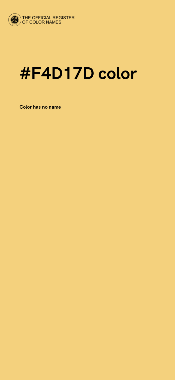 #F4D17D color image