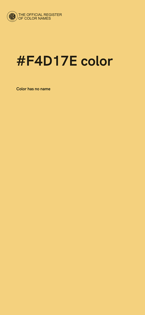 #F4D17E color image
