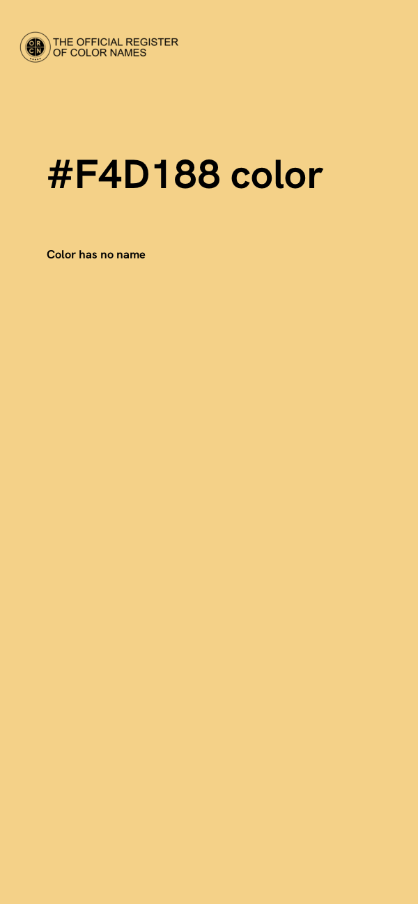 #F4D188 color image