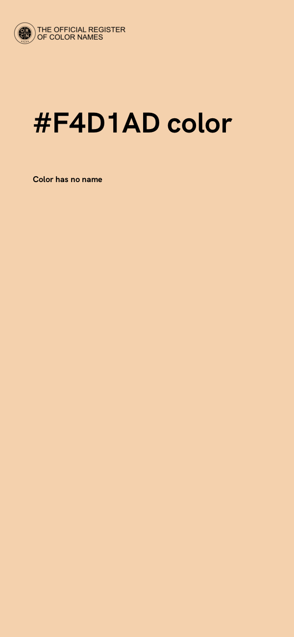 #F4D1AD color image