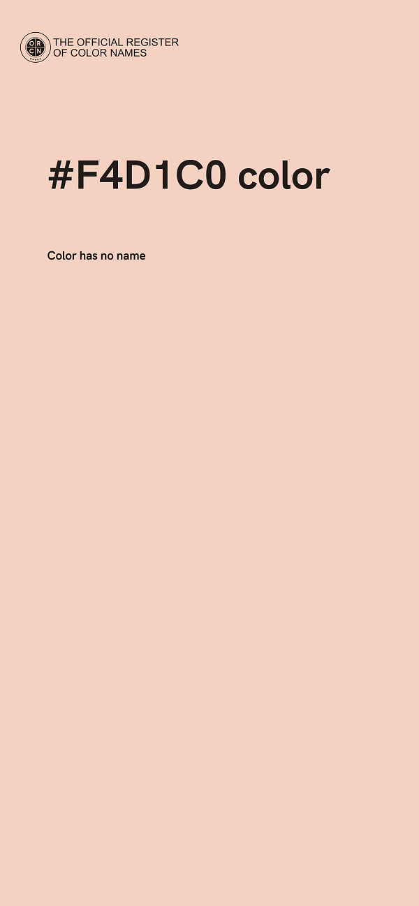 #F4D1C0 color image